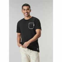 Herren Kurzarm-T-Shirt Picture Deelwi Schwarz