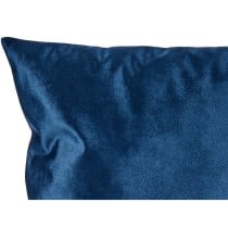 Coussin Velours Bleu Polyester (45 x 13 x 45 cm)