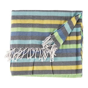 Multipurpose throw Stripes Green