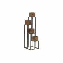 Cache-pot DKD Home Decor Marron Noir Multicouleur Bois Métal Moderne 40 x 40 x 120 cm 40 x 40 x 138 cm