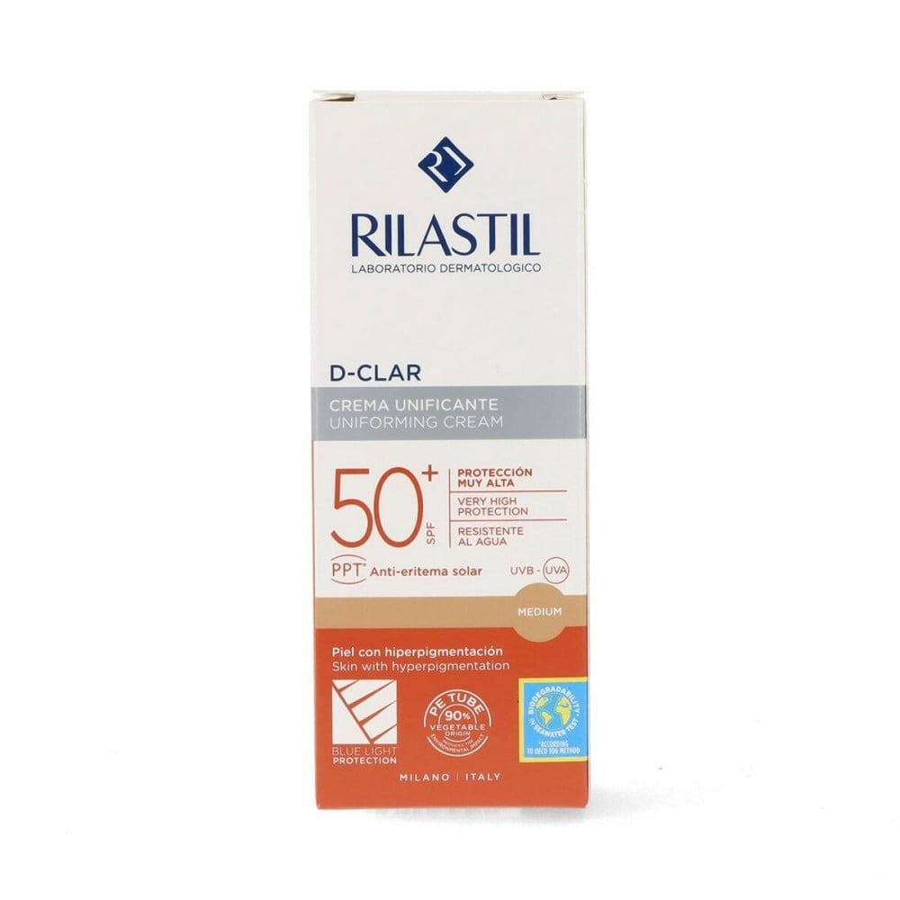 Anti Brown Spot Sun Lotion Rilastil Sun System D-Clar Spf 50+ Medium (40 ml)