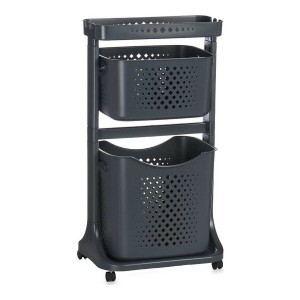 Panier à linge Kipit TP-748-2 Anthracite Plastique