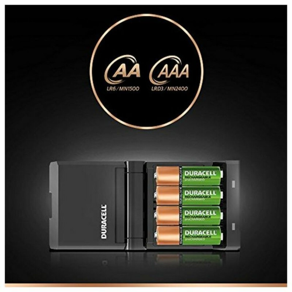 Chargeur + Piles Rechargeables DURACELL CEF27 2 x AA + 2 x AAA 1700 mAh 750 mAh (1 Unité)