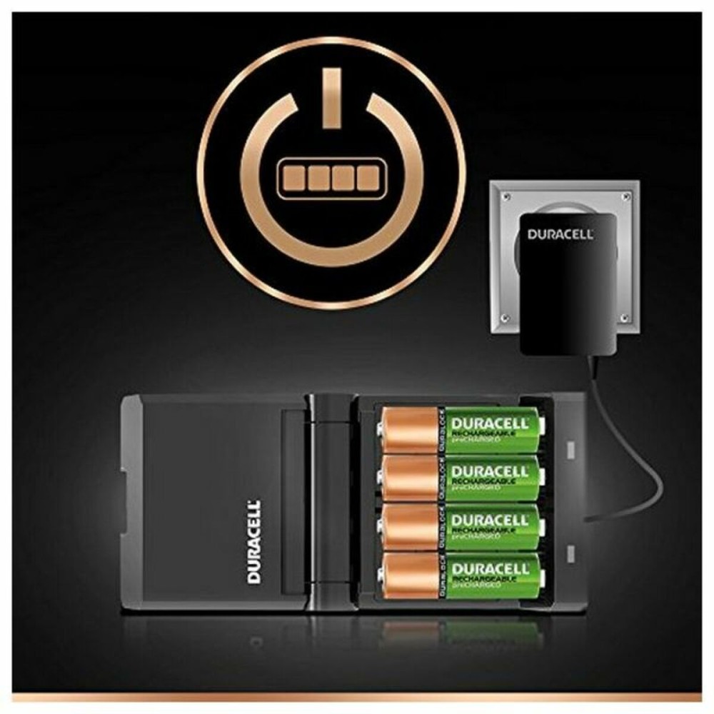 Chargeur + Piles Rechargeables DURACELL CEF27 2 x AA + 2 x AAA 1700 mAh 750 mAh (1 Unité)