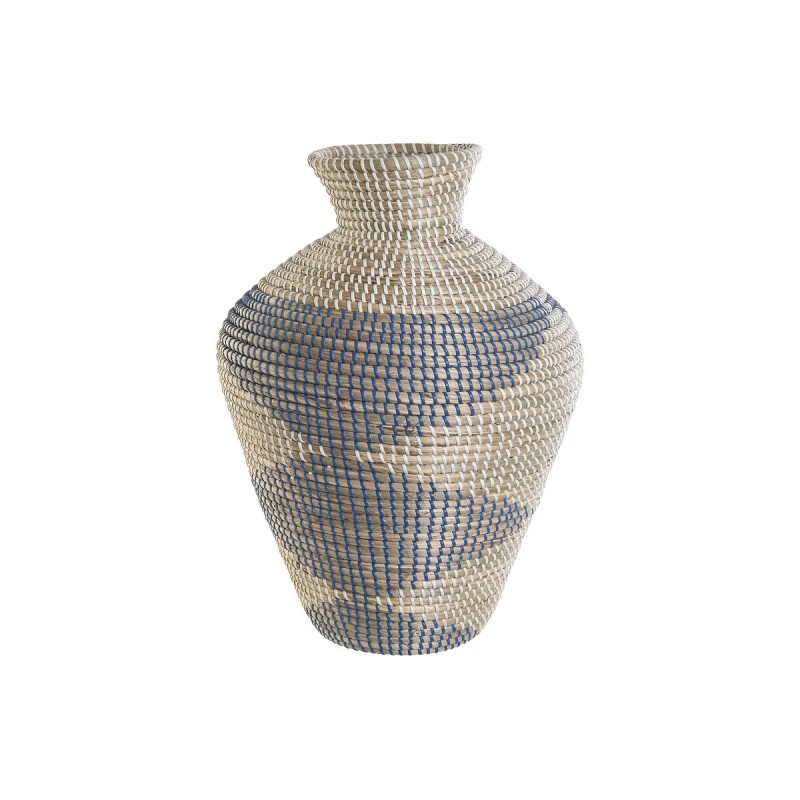 Vase DKD Home Decor Blau natürlich Mediterraner 35 x 35 x 50 cm