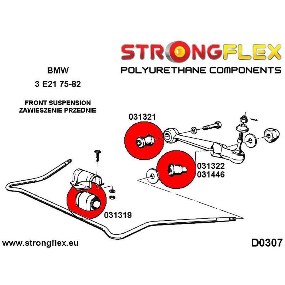 Silentblock Strongflex 031321A (2 pcs)