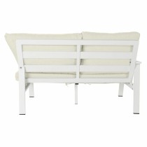 Gartenbank DKD Home Decor Weiß Aluminium Kristall 86 cm 212 x 212 x 86 cm  