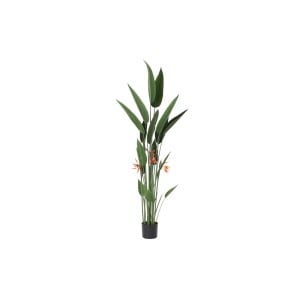 Decorative Plant DKD Home Decor 75 x 75 x 180 cm Orange Green Yellow polypropylene Bird of paradise