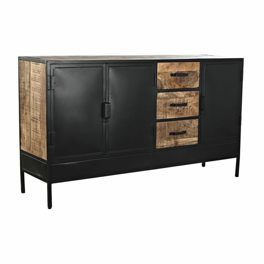 Sideboard DKD Home Decor Brown Black Metal Mango wood (160 x 40 x 90 cm)