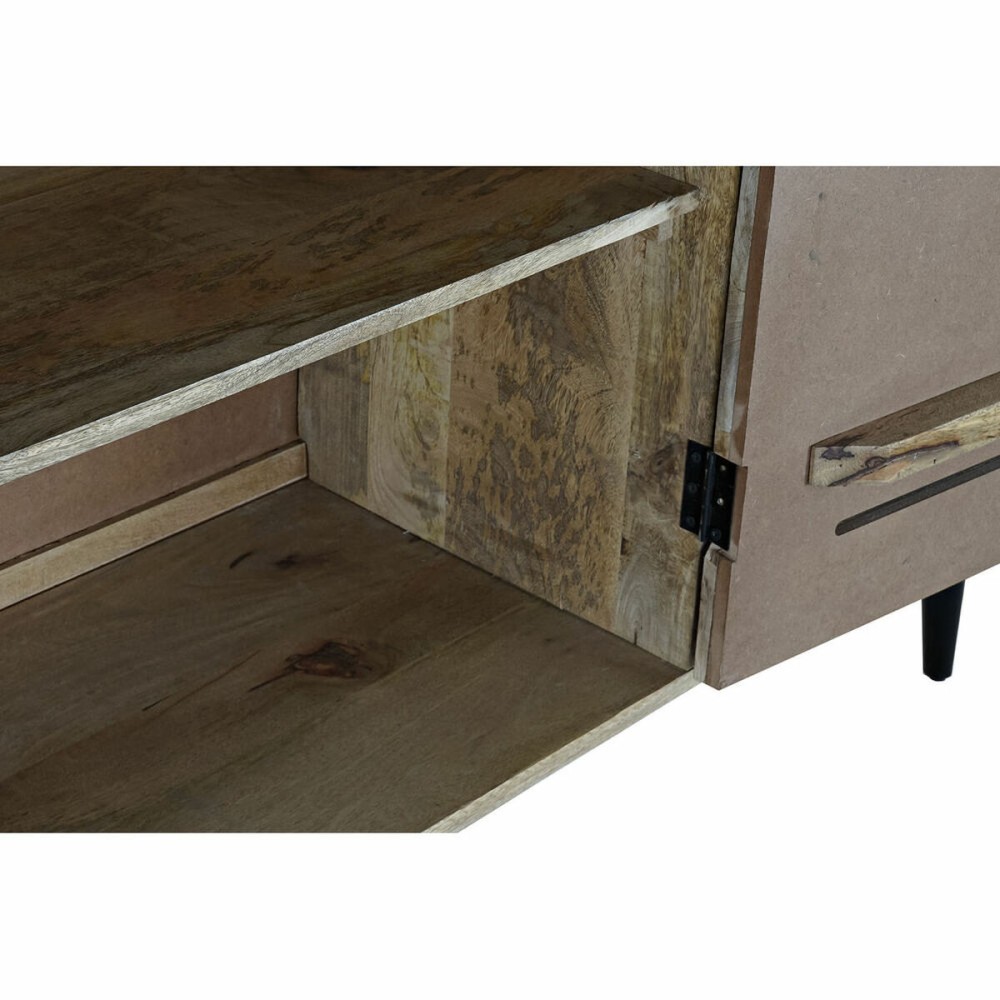 Sideboard DKD Home Decor Black Metal Mango wood (140 x 40 x 93 cm)