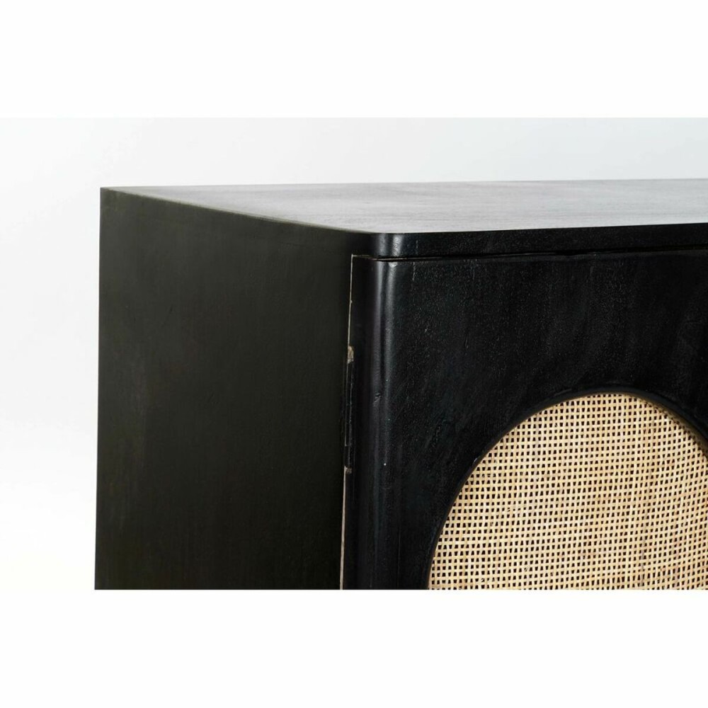 Anrichte DKD Home Decor Schwarz natürlich Rattan Mango-Holz (150 x 40 x 65 cm)