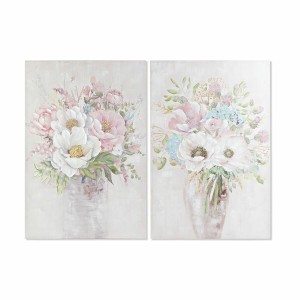 Cadre DKD Home Decor Vase 80 x 3 x 120 cm Shabby Chic (2 Unités)