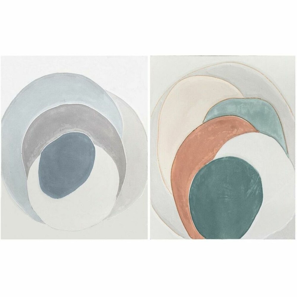 Cadre DKD Home Decor Moderne Cercles 80 x 3,7 x 100 cm (2 Unités)