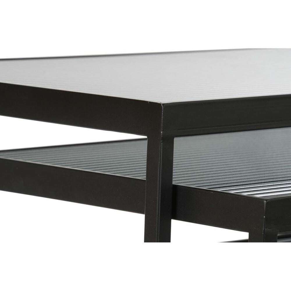 Set de 3 Tables Gigognes DKD Home Decor Noir 58 x 36,5 x 53,5 cm