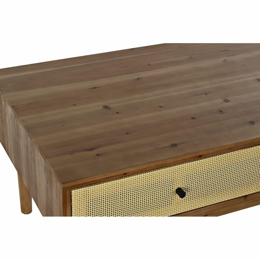 Table Basse DKD Home Decor Sapin Rotin (106 x 55 x 46 cm)