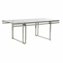 Table Basse DKD Home Decor Verre Acier inoxydable (120 x 60 x 45 cm)