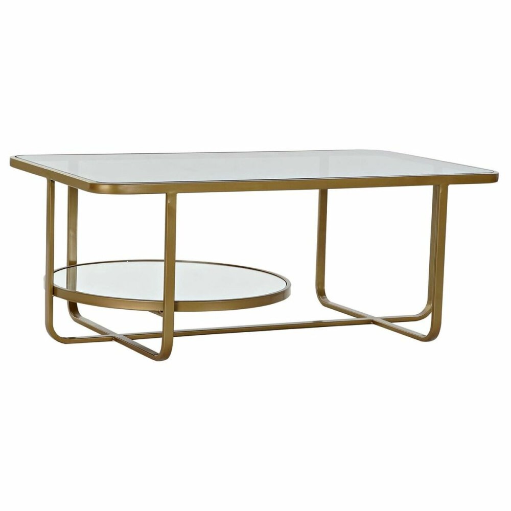 Table Basse DKD Home Decor Métal Verre 90 x 50 x 35 cm