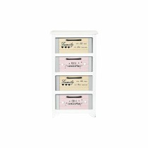 Chest of drawers DKD Home Decor Grey Beige Pink White Children's Paolownia wood (40 x 29 x 73,5 cm)