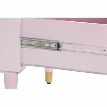 Nightstand DKD Home Decor 52 x 42 x 65 cm Metal Light Pink Mango wood