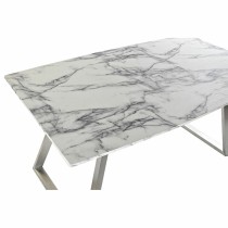 Dining Table DKD Home Decor Steel White 160 x 90 x 76 cm MDF Wood