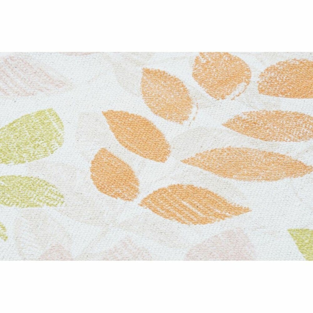 Tapis DKD Home Decor Beige Multicouleur Feuille d'une plante (160 x 230 x 1 cm)