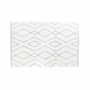 Teppich DKD Home Decor Weiß Grau Rhombusse Scandi Ø 9,4 cm 120 x 180 x 3 cm