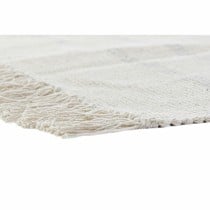 Tapis DKD Home Decor 120 x 180 x 0,75 cm Gris Polyester Blanc Frange Boho (2 Unités)