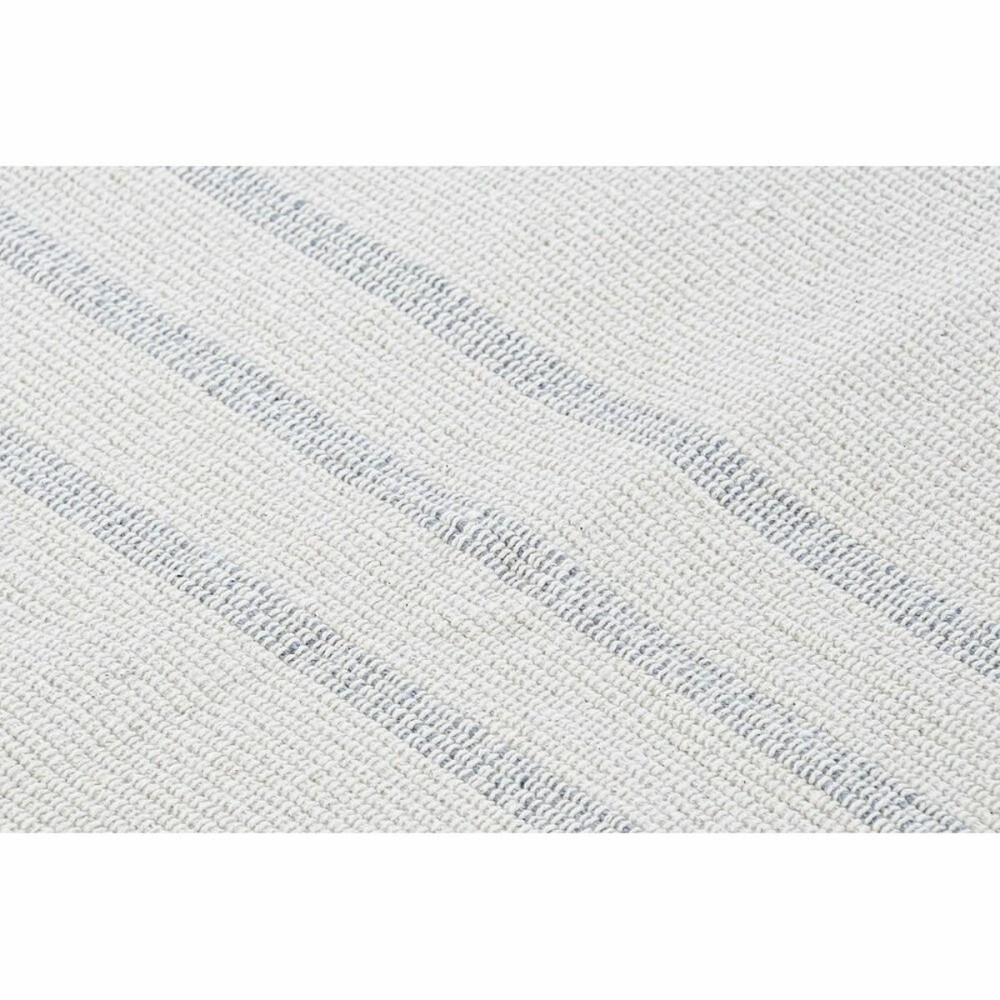 Carpet DKD Home Decor 120 x 180 x 0,75 cm Grey Polyester White Fringe Boho (2 Units)