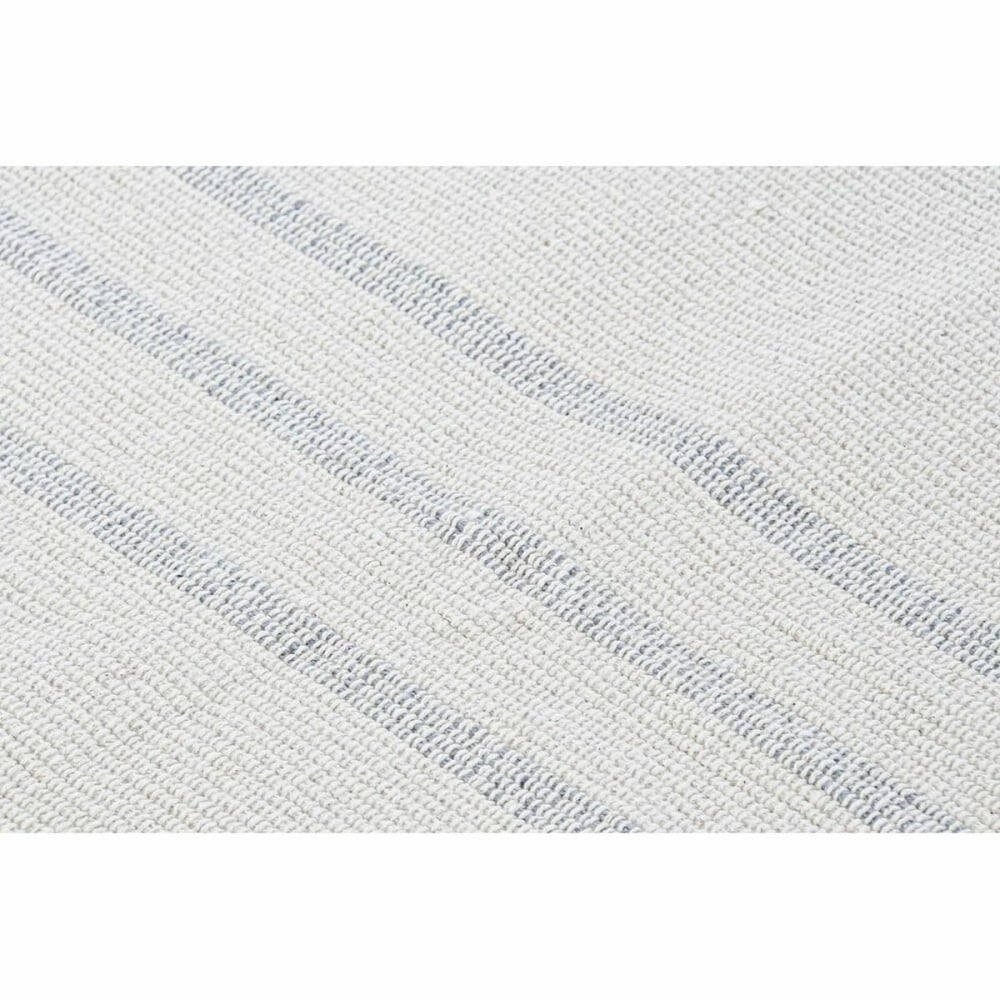 Tapis DKD Home Decor 120 x 180 x 0,75 cm Gris Polyester Blanc Frange Boho (2 Unités)