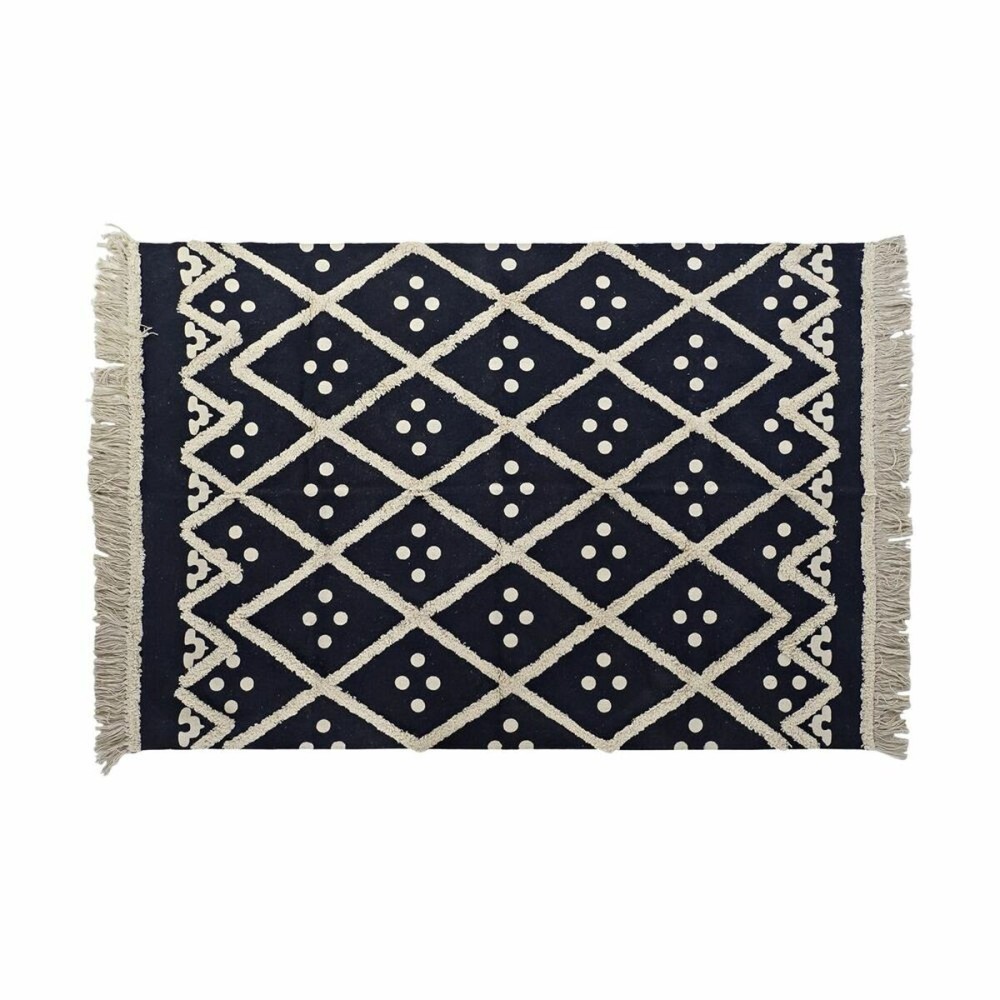 Tapis DKD Home Decor Beige Blue marine 120 x 180 x 0,7 cm