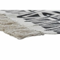 Carpet DKD Home Decor 160 x 250 x 0,7 cm Black Polyester Cotton White Ikat Boho