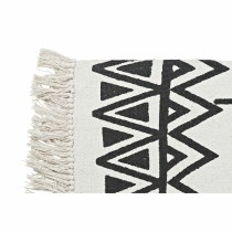 Carpet DKD Home Decor 160 x 250 x 0,7 cm Black Polyester Cotton White Ikat Boho