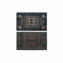 Tapis DKD Home Decor 120 x 180 x 0,4 cm Bleu Orange Polyester Arabe (2 Unités)