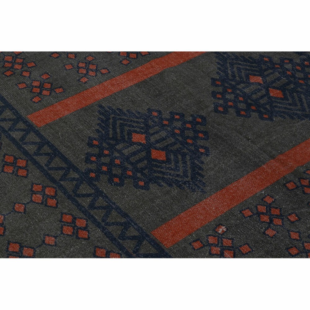 Tapis DKD Home Decor 120 x 180 x 0,4 cm Bleu Orange Polyester Arabe (2 Unités)