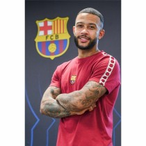 Maillot de Football à Manches Courtes pour Homme F.C. Barcelona Marron