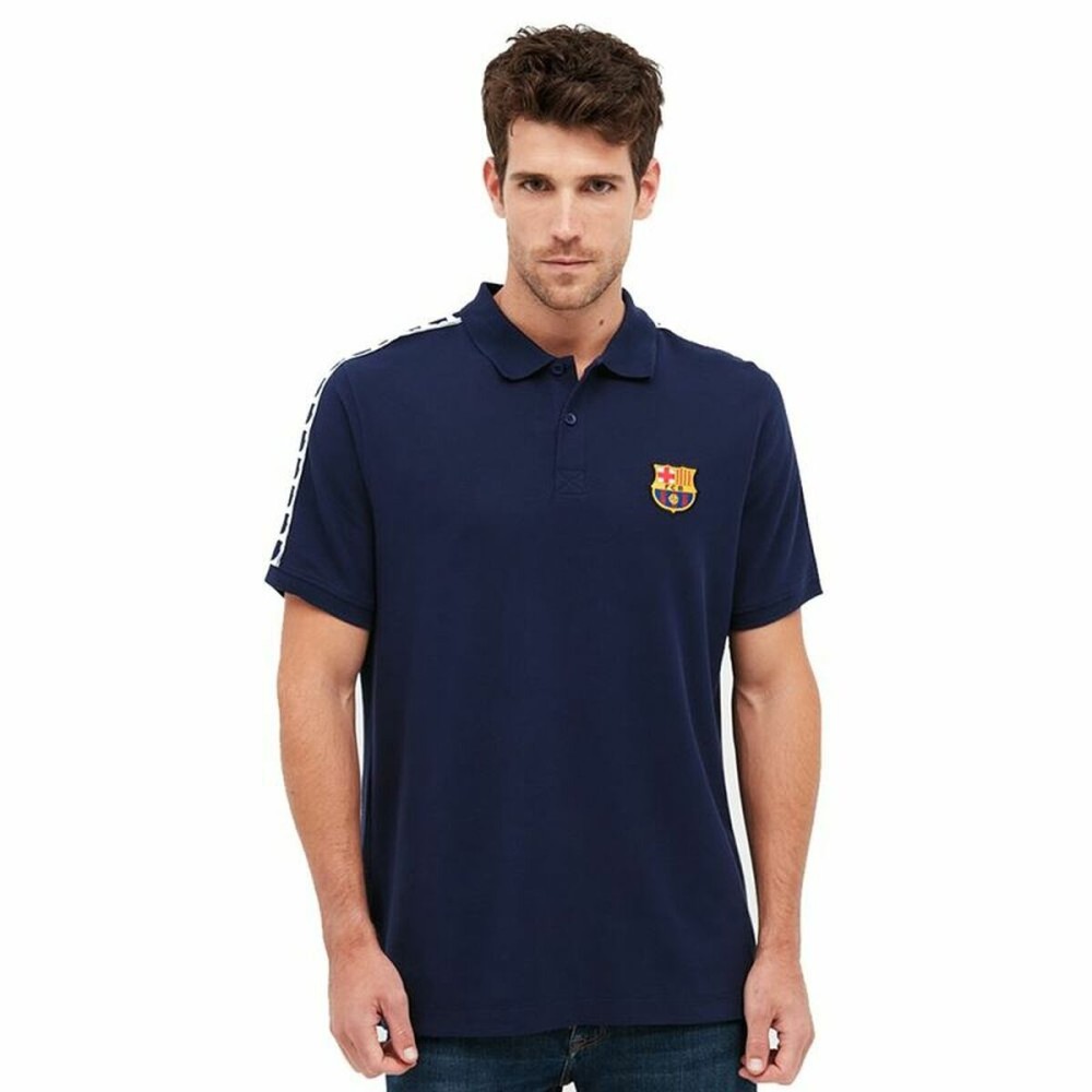 Herren Kurzarm-Poloshirt F.C. Barcelona Marineblau