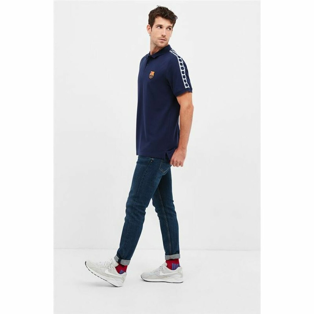 Polo à manches courtes homme F.C. Barcelona Blue marine