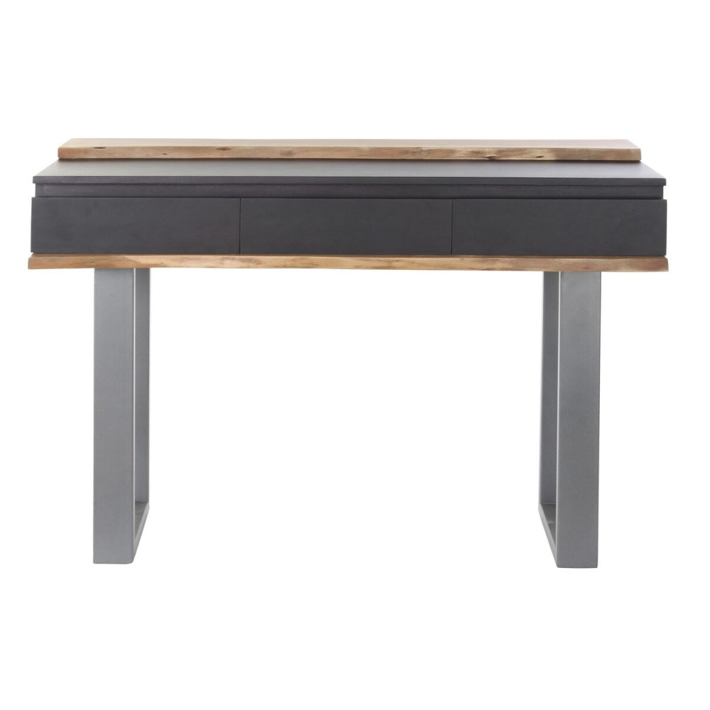 Console DKD Home Decor 115 x 40 x 80 cm Noir Bois Marron Gris foncé Bois de manguier