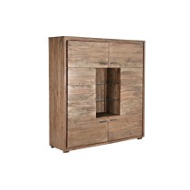 Cupboard DKD Home Decor   145 x 40 x 153 cm Crystal Brown Acacia