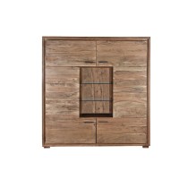 Schrank DKD Home Decor   145 x 40 x 153 cm Kristall Braun Akazienholz