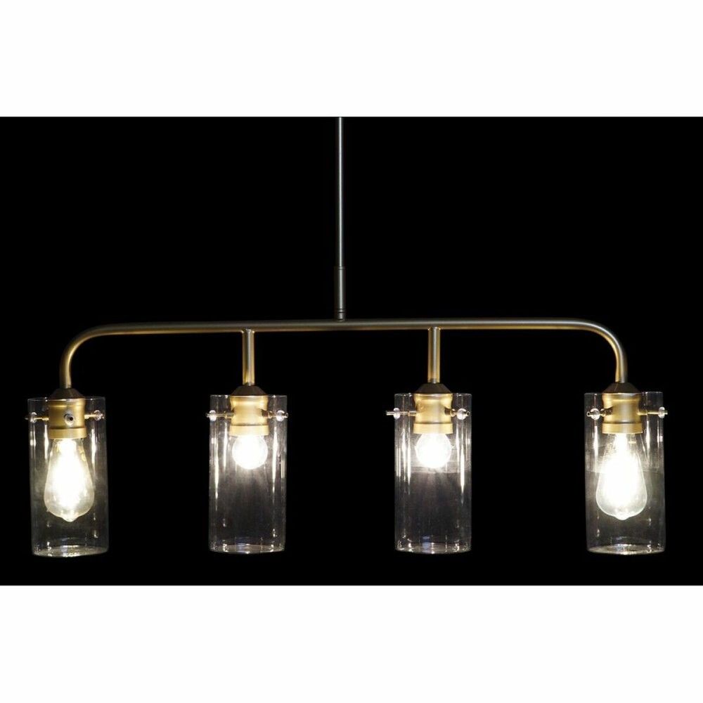 Deckenlampe DKD Home Decor Gold Metall Kristall 50 W 84 x 17 x 24 cm