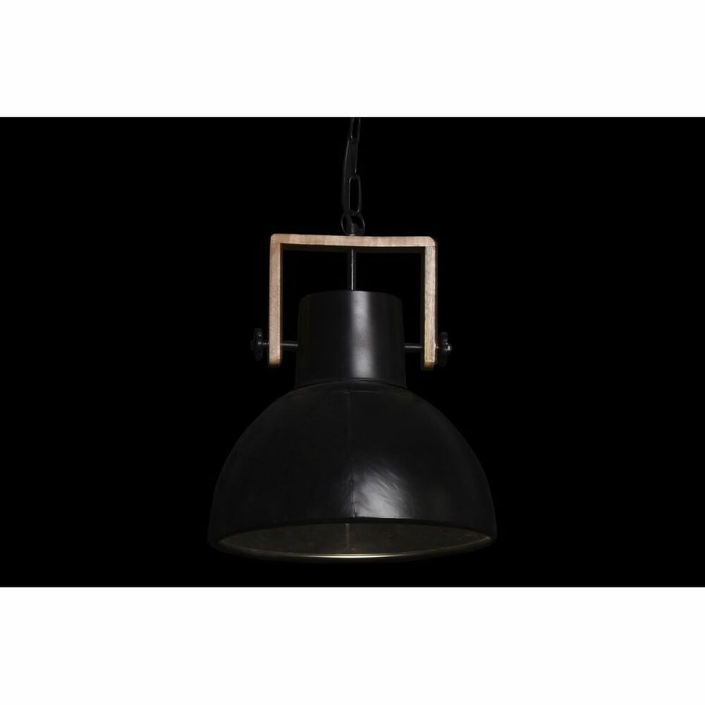 Suspension DKD Home Decor Marron Noir Métal Bois de manguier 50 W 40 x 40 x 49 cm