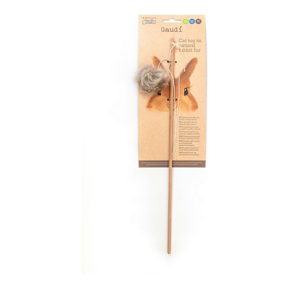 Cat wand Gloria Gaudí Wood Pompom (6 cm)