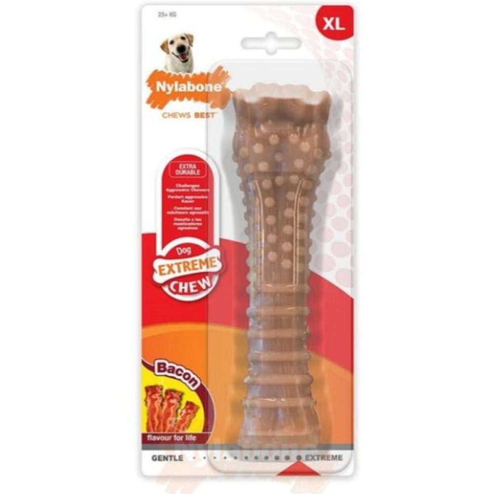 Beißring für Hunde Nylabone Dura Chew Bacon XL