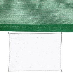 Voiles d'ombrage Auvent Vert Polyéthylène 90 x 180 x 0,5 cm