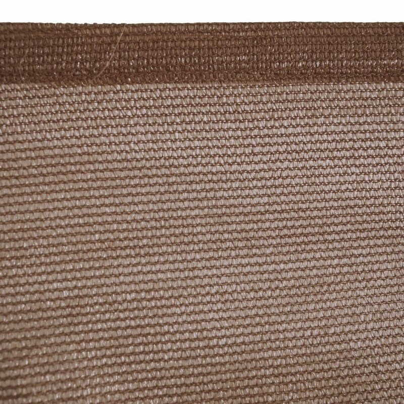 Voiles d'ombrage Auvent 5 x 5 m Chocolat Polyéthylène 500 x 500 x 0,5 cm