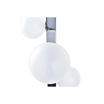 Lampe de bureau DKD Home Decor Blanc Argenté Verre Marbre 220 V 15 x 15 x 68 cm