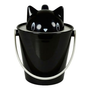 Container-Eimer United Pets Schwarz Katze