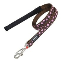 Dog Lead Red Dingo Brown Points (1,2 x 120 cm)