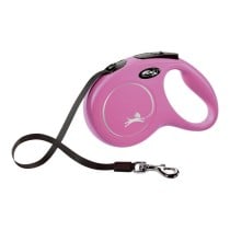 Laisse pour Chien Flexi NEW CLASSIC 5m Rose Taille S